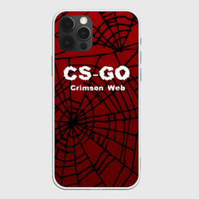 Чехол для iPhone 12 Pro с принтом CS:GO Crimson Web в Екатеринбурге, силикон | область печати: задняя сторона чехла, без боковых панелей | 3d | awp | counter strike | crimson web | game | skin | авп | игры | линии | прикольные | скин | текстуры