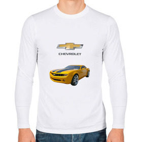 Мужской лонгслив хлопок с принтом Chevrolet Camaro в Екатеринбурге, 100% хлопок |  | Тематика изображения на принте: chevrolet | авто | автомобиль | блатная | иномарка | красивая | крутая | логотип | марка | марка красивая | машина | пацанский таз | прикольная | седан | сша | тачила | тачка | шевроле | эмблема