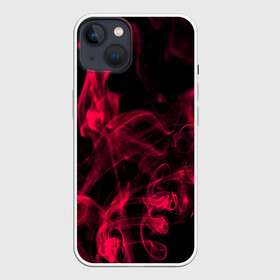 Чехол для iPhone 13 с принтом Smoke color в Екатеринбурге,  |  | 3d | битва огней | другие | жар | камин | красный | огонь | печь | пламя | пожар | прикольные | пыл | синий | стихия | столкновение огней | топка | тренд | узор | цветные | череп | яркие