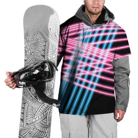 Накидка на куртку 3D с принтом Неон в Екатеринбурге, 100% полиэстер |  | Тематика изображения на принте: линии | полосы | светящиеся | флуоресцентный | флюр | флюровый