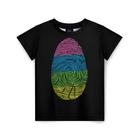 Детская футболка 3D с принтом Уникальность в Екатеринбурге, 100% гипоаллергенный полиэфир | прямой крой, круглый вырез горловины, длина до линии бедер, чуть спущенное плечо, ткань немного тянется | отпечаток | светящиеся | флуоресцентный | флюр | флюровый