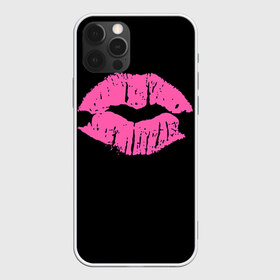 Чехол для iPhone 12 Pro Max с принтом Чмок в Екатеринбурге, Силикон |  | Тематика изображения на принте: губы | светящиеся | флуоресцентный | флюр | флюровый
