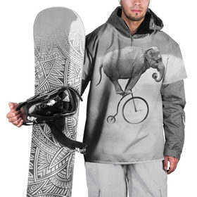 Накидка на куртку 3D с принтом Hipster Bike в Екатеринбурге, 100% полиэстер |  | Тематика изображения на принте: elephant | hipster | индия | йога | слон | хипстер