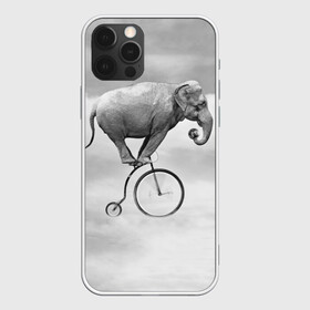 Чехол для iPhone 12 Pro с принтом Hipster Bike в Екатеринбурге, силикон | область печати: задняя сторона чехла, без боковых панелей | Тематика изображения на принте: elephant | hipster | индия | йога | слон | хипстер