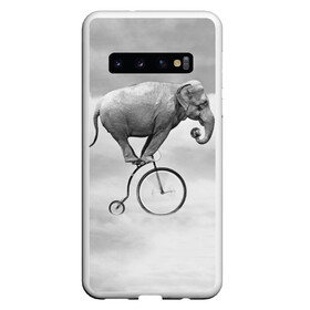 Чехол для Samsung Galaxy S10 с принтом Hipster Bike в Екатеринбурге, Силикон | Область печати: задняя сторона чехла, без боковых панелей | Тематика изображения на принте: elephant | hipster | индия | йога | слон | хипстер