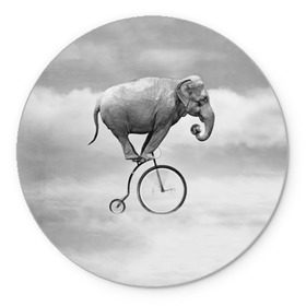 Коврик круглый с принтом Hipster Bike в Екатеринбурге, резина и полиэстер | круглая форма, изображение наносится на всю лицевую часть | Тематика изображения на принте: elephant | hipster | индия | йога | слон | хипстер