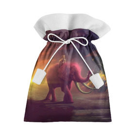 Подарочный 3D мешок с принтом Индия в Екатеринбурге, 100% полиэстер | Размер: 29*39 см | elephant | hipster | индия | йога | слон | хипстер