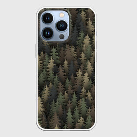 Чехол для iPhone 13 Pro с принтом Лесной камуфляж в Екатеринбурге,  |  | Тематика изображения на принте: ёлка | ель | ельник | лес | милитари | охота | природа | хаки