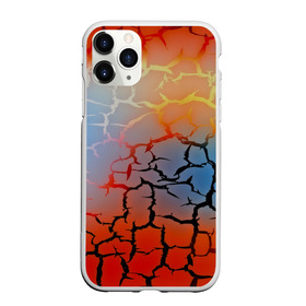 Чехол для iPhone 11 Pro Max матовый с принтом Трещины в Екатеринбурге, Силикон |  | 3d | abstract | абстракция | другие | линии | полосы | текстуры | трещины