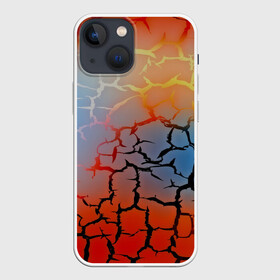 Чехол для iPhone 13 mini с принтом Трещины в Екатеринбурге,  |  | 3d | abstract | абстракция | другие | линии | полосы | текстуры | трещины