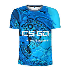 Мужская футболка 3D спортивная с принтом CS GO:Hyper beast(cold style) в Екатеринбурге, 100% полиэстер с улучшенными характеристиками | приталенный силуэт, круглая горловина, широкие плечи, сужается к линии бедра | hyper beast | кс го | скоростной зверь