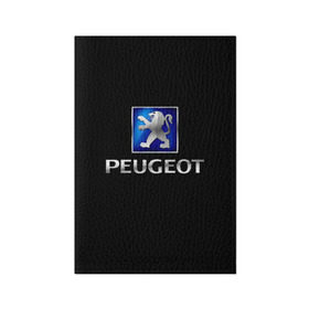 Обложка для паспорта матовая кожа с принтом Peugeot в Екатеринбурге, натуральная матовая кожа | размер 19,3 х 13,7 см; прозрачные пластиковые крепления | brand | car | france | logo | peugeot | автомобиль | логотип | марка | франция