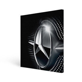 Холст квадратный с принтом Mercedes-Benz в Екатеринбурге, 100% ПВХ |  | car | germany | logo | make | mercedes benz | автомобиль | германия | логотип | марка | мерседес бенц