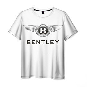 Мужская футболка 3D с принтом Bentley в Екатеринбурге, 100% полиэфир | прямой крой, круглый вырез горловины, длина до линии бедер | bentley | brand | britain | car | elite | expensive | limited | logo | mtorz | автомобиль | британия | бэнтли | дорогой | лимитед | логотип | марка | мторз | элитный