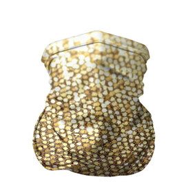 Бандана-труба 3D с принтом Золото в Екатеринбурге, 100% полиэстер, ткань с особыми свойствами — Activecool | плотность 150‒180 г/м2; хорошо тянется, но сохраняет форму | пайетки | текстура | чешуя