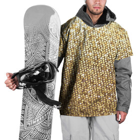 Накидка на куртку 3D с принтом Золото в Екатеринбурге, 100% полиэстер |  | пайетки | текстура | чешуя