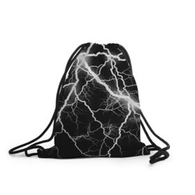 Рюкзак-мешок 3D с принтом Энергия в Екатеринбурге, 100% полиэстер | плотность ткани — 200 г/м2, размер — 35 х 45 см; лямки — толстые шнурки, застежка на шнуровке, без карманов и подкладки | молния | черно белый | черный