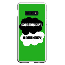 Чехол для Samsung S10E с принтом Green day в Екатеринбурге, Силикон | Область печати: задняя сторона чехла, без боковых панелей | green day | грин дей | зеленый день