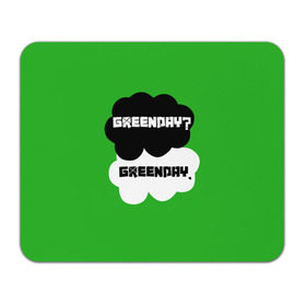 Коврик прямоугольный с принтом Green day в Екатеринбурге, натуральный каучук | размер 230 х 185 мм; запечатка лицевой стороны | green day | грин дей | зеленый день