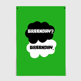 Постер с принтом Green day в Екатеринбурге, 100% бумага
 | бумага, плотность 150 мг. Матовая, но за счет высокого коэффициента гладкости имеет небольшой блеск и дает на свету блики, но в отличии от глянцевой бумаги не покрыта лаком | green day | грин дей | зеленый день