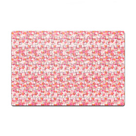 Пазл магнитный 126 элементов с принтом Розовый фламинго в Екатеринбурге, полимерный материал с магнитным слоем | 126 деталей, размер изделия —  180*270 мм | камуфляж | паттерн | птицы | розовый