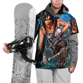 Накидка на куртку 3D с принтом Лара Крофт в Екатеринбурге, 100% полиэстер |  | tomb raider