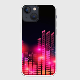 Чехол для iPhone 13 mini с принтом Equalizer light в Екатеринбурге,  |  | color | colour | glim | glow | light | lights | shine | world