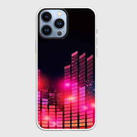 Чехол для iPhone 13 Pro Max с принтом Equalizer light в Екатеринбурге,  |  | color | colour | glim | glow | light | lights | shine | world