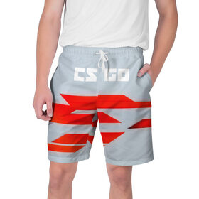 Мужские шорты 3D с принтом Counter strike в Екатеринбурге,  полиэстер 100% | прямой крой, два кармана без застежек по бокам. Мягкая трикотажная резинка на поясе, внутри которой широкие завязки. Длина чуть выше колен | 