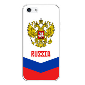 Чехол для iPhone 5/5S матовый с принтом RUSSIA HOCKEY в Екатеринбурге, Силикон | Область печати: задняя сторона чехла, без боковых панелей | Тематика изображения на принте: 2015 | 2016 | 2017 | hockey | hokey | ru | russia | russian | team | герб | россии | россия | ру | сборная | состав | хоккей | чм | чм2017