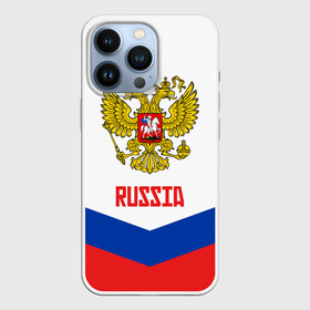 Чехол для iPhone 13 Pro с принтом RUSSIA HOCKEY в Екатеринбурге,  |  | Тематика изображения на принте: 2015 | 2016 | 2017 | hockey | hokey | ru | russia | russian | team | герб | россии | россия | ру | сборная | состав | хоккей | чм | чм2017