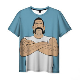 Мужская футболка 3D с принтом Кохонес в Екатеринбурге, 100% полиэфир | прямой крой, круглый вырез горловины, длина до линии бедер | grand theft auto | gta | vice city | вайс сити | гта