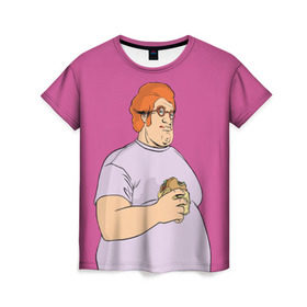 Женская футболка 3D с принтом Табби в Екатеринбурге, 100% полиэфир ( синтетическое хлопкоподобное полотно) | прямой крой, круглый вырез горловины, длина до линии бедер | grand theft auto | gta | vice city | вайс сити | гта