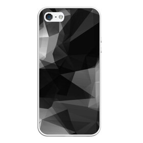 Чехол для iPhone 5/5S матовый с принтом Camo - Black & White (Чёрно-белый камуфляж) в Екатеринбурге, Силикон | Область печати: задняя сторона чехла, без боковых панелей | Тематика изображения на принте: 0x000000123 | camo | камуфляж | чёрно белый