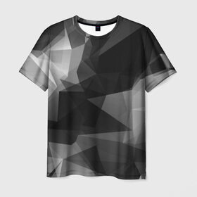 Мужская футболка 3D с принтом Camo - Black & White (Чёрно-белый камуфляж) в Екатеринбурге, 100% полиэфир | прямой крой, круглый вырез горловины, длина до линии бедер | 0x000000123 | camo | камуфляж | чёрно белый