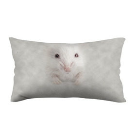 Подушка 3D антистресс с принтом Крыса в Екатеринбурге, наволочка — 100% полиэстер, наполнитель — вспененный полистирол | состоит из подушки и наволочки на молнии | животные | крыса | мордочка | мышка | мышь | природа