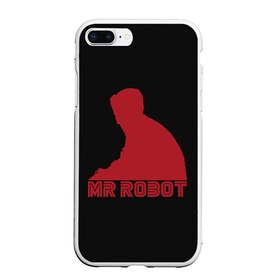 Чехол для iPhone 7Plus/8 Plus матовый с принтом Mr Robot в Екатеринбурге, Силикон | Область печати: задняя сторона чехла, без боковых панелей | mister | robot | мистер робот