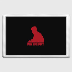 Магнит 45*70 с принтом Mr Robot в Екатеринбурге, Пластик | Размер: 78*52 мм; Размер печати: 70*45 | Тематика изображения на принте: mister | robot | мистер робот