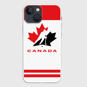 Чехол для iPhone 13 mini с принтом TEAM CANADA в Екатеринбурге,  |  | 2017 | canada | team | teamcanada | канада | мира | россия | хоккей | чемпионат | чм2017