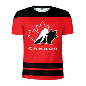 Мужская футболка 3D спортивная с принтом TEAM CANADA в Екатеринбурге, 100% полиэстер с улучшенными характеристиками | приталенный силуэт, круглая горловина, широкие плечи, сужается к линии бедра | 2017 | canada | hochey | team | teamcanada | канада | мира | россия | хоккей | чемпионат | чм2017