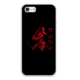 Чехол для iPhone 5/5S матовый с принтом Японские иероглифы - самурай в Екатеринбурге, Силикон | Область печати: задняя сторона чехла, без боковых панелей | азия | воин | катана | меч | сегун | сэнсэй | харакири | честь | японец | япония