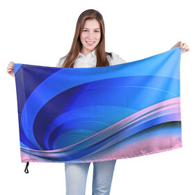 Флаг 3D с принтом Волны материи в Екатеринбурге, 100% полиэстер | плотность ткани — 95 г/м2, размер — 67 х 109 см. Принт наносится с одной стороны | 3d | абстракция | волны | другие | краска | линии | оптические | полосы | прикольные | разводы | узоры | фрактал | цветные | яркие