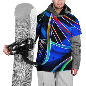 Накидка на куртку 3D с принтом Volumetric в Екатеринбурге, 100% полиэстер |  | 3d | volumetric | абстракции | другие | прикольные | фигуры | цветные | яркие
