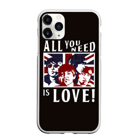 Чехол для iPhone 11 Pro Max матовый с принтом All You Need Is Love в Екатеринбурге, Силикон |  | all | beatles | is | love | need | rock | you | битлз | ленон | любовь | музыка | о.м.с.к. | рок