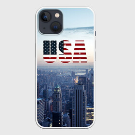 Чехол для iPhone 13 с принтом Город New York в Екатеринбурге,  |  | new york | америка | бейсбол | буквы n y | город | классная | логотип | мегаполис | надпись | нью йорк | нью йорк янкиз | прикольная картинка | сша | штаты | я люблю красивая | янки