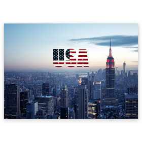 Поздравительная открытка с принтом Город New York в Екатеринбурге, 100% бумага | плотность бумаги 280 г/м2, матовая, на обратной стороне линовка и место для марки
 | new york | америка | бейсбол | буквы n y | город | классная | логотип | мегаполис | надпись | нью йорк | нью йорк янкиз | прикольная картинка | сша | штаты | я люблю красивая | янки