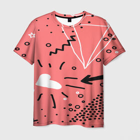 Мужская футболка 3D с принтом pattern story в Екатеринбурге, 100% полиэфир | прямой крой, круглый вырез горловины, длина до линии бедер | 3d | pop art | triangle | абстракция | геометрия | другие | поп арт | яркие