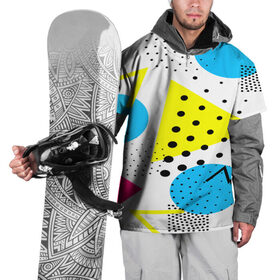 Накидка на куртку 3D с принтом Стильная геометрия в Екатеринбурге, 100% полиэстер |  | 3d | geometry | pop art | triangle | абстракция | другие | поп арт | яркие