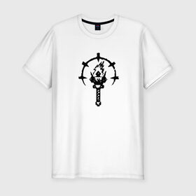 Мужская футболка премиум с принтом Darkest Dungeon в Екатеринбурге, 92% хлопок, 8% лайкра | приталенный силуэт, круглый вырез ворота, длина до линии бедра, короткий рукав | Тематика изображения на принте: 