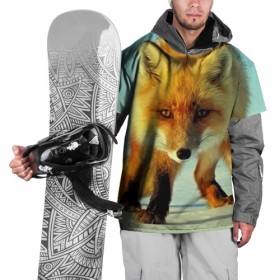Накидка на куртку 3D с принтом Лисица в Екатеринбурге, 100% полиэстер |  | 3d | другие | животные | зима | лиса | прикольные | природа | снег | хищники | цветные | яркие